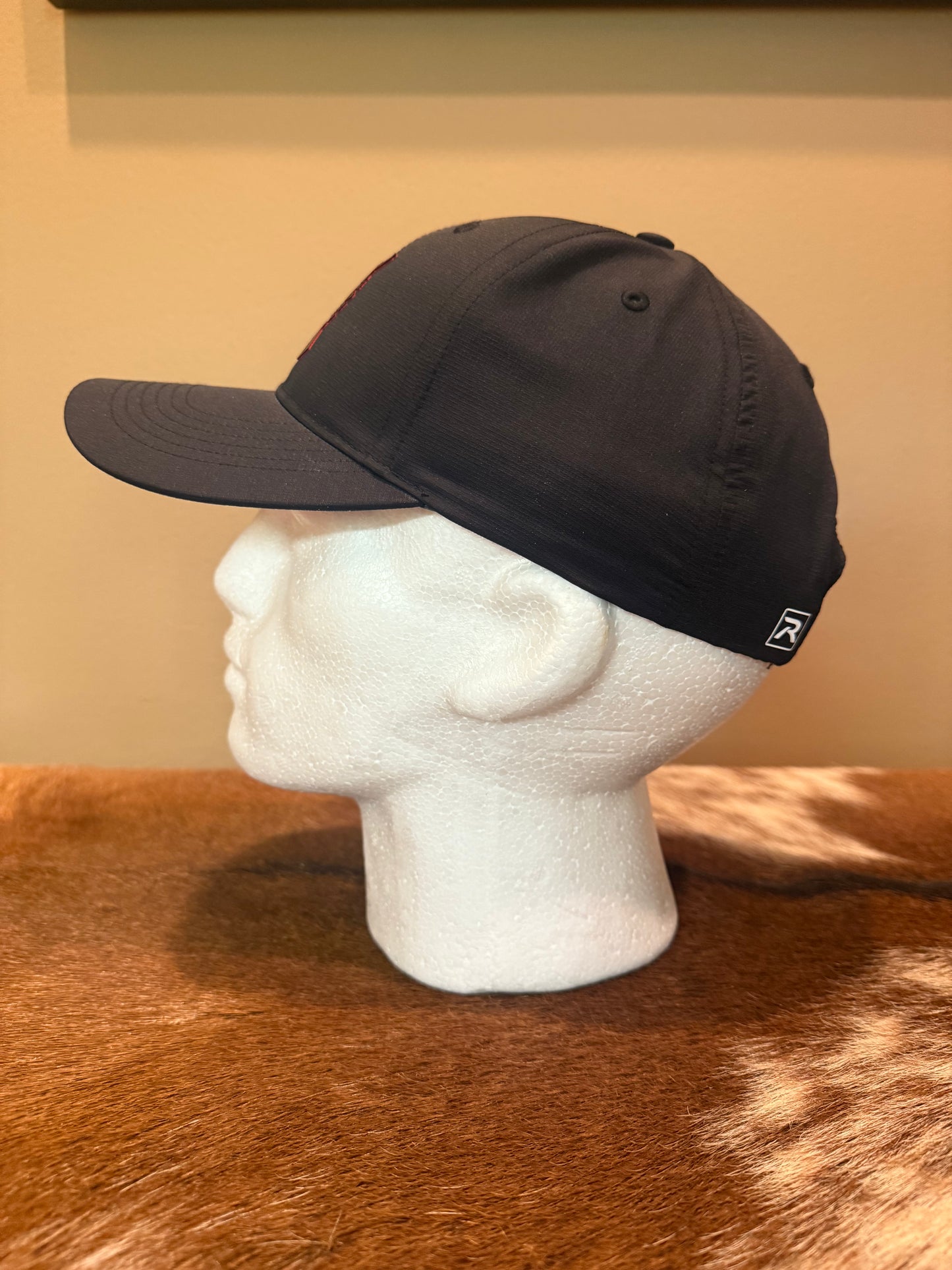 Black Structured Punisher Hat