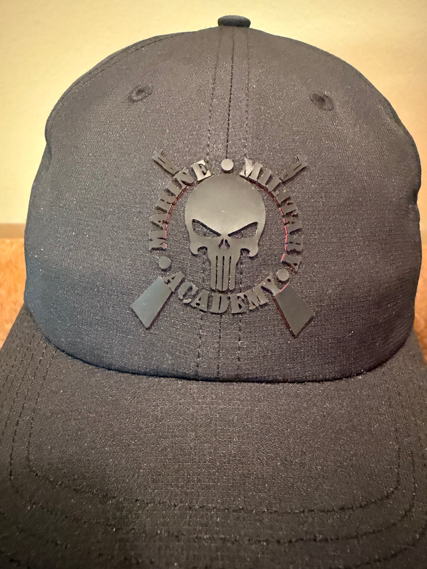 Black Relaxed Punisher Hat