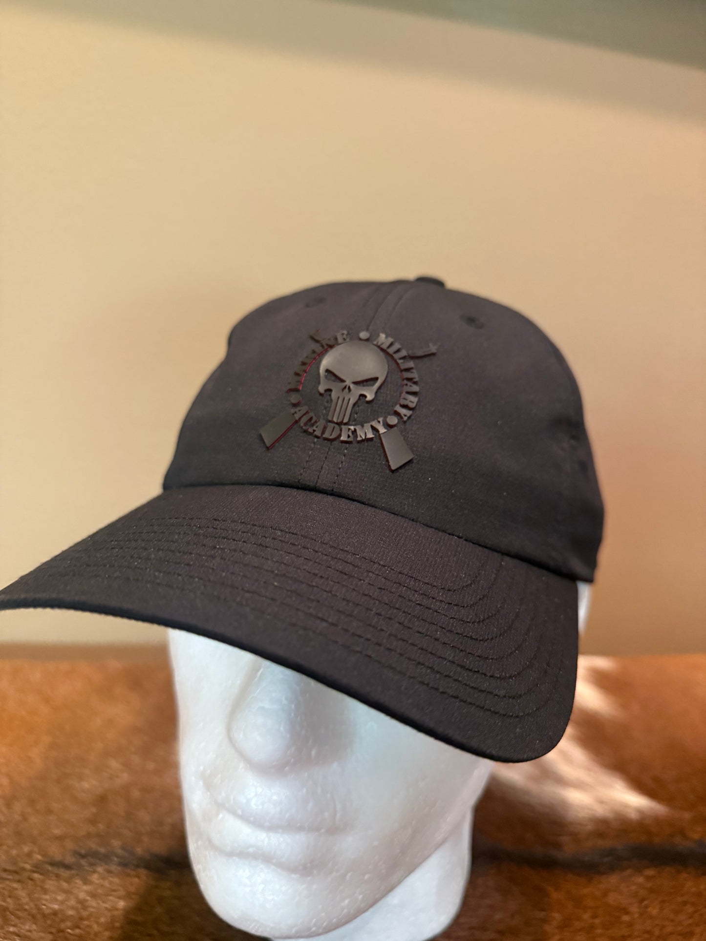 Black Relaxed Punisher Hat