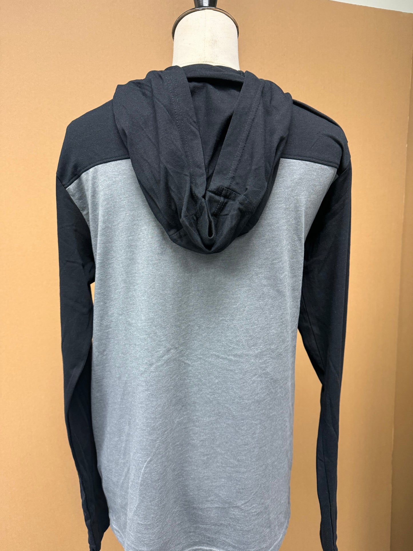 Long Sleeve T-Shirt Hoodie W/Silicon Punisher