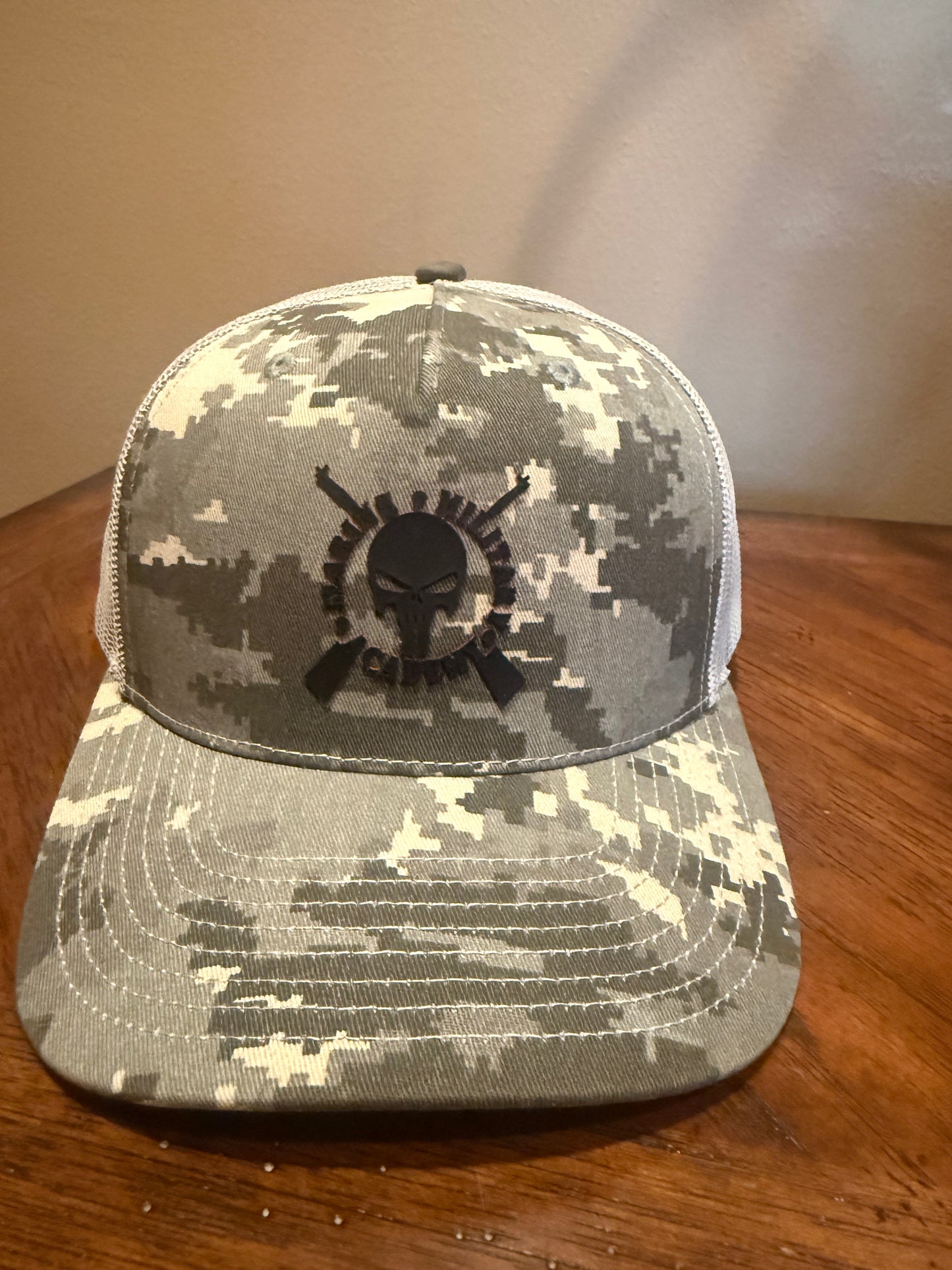 Camo Trucker Punisher Hat